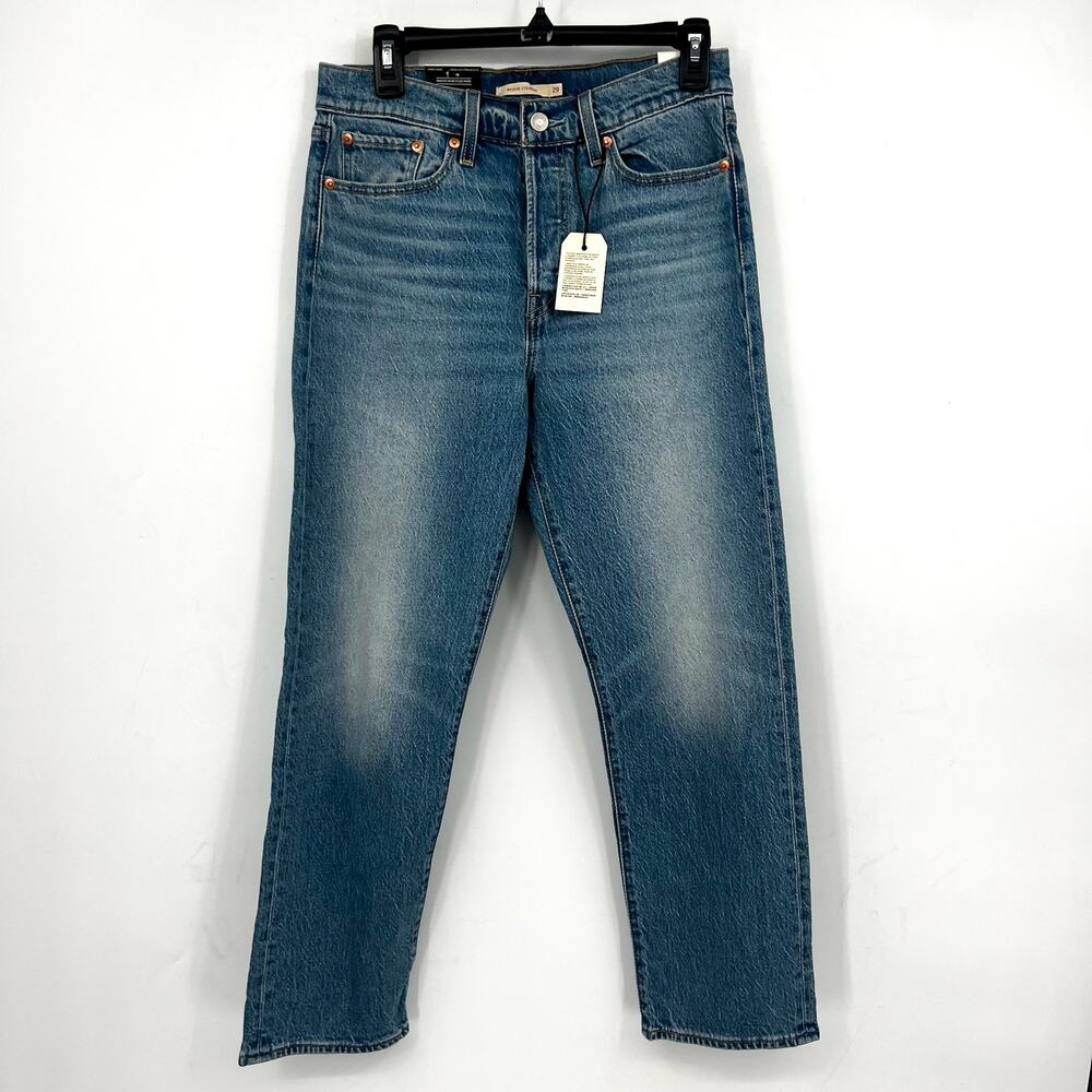 LEVI'S Womens Wedgie Straight Jeans 29x28 US 8 Calling All Blue 34964-0178 NWT - Picture 6 of 14